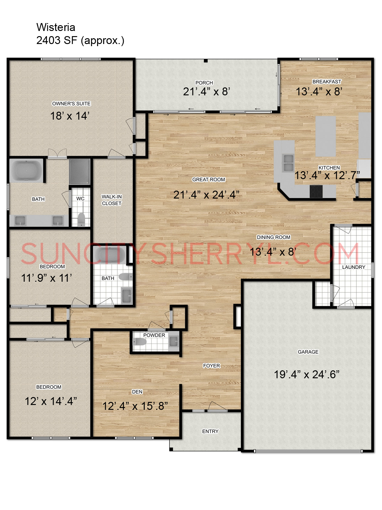 Sun City Hilton Head Floor Plan Wisteria