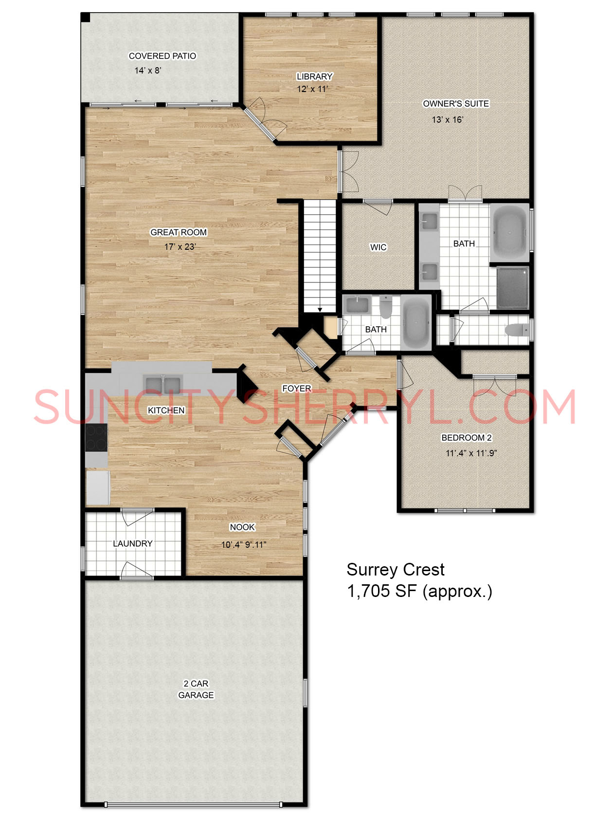Sun City Hilton Head Floor Plan Surrey Crest